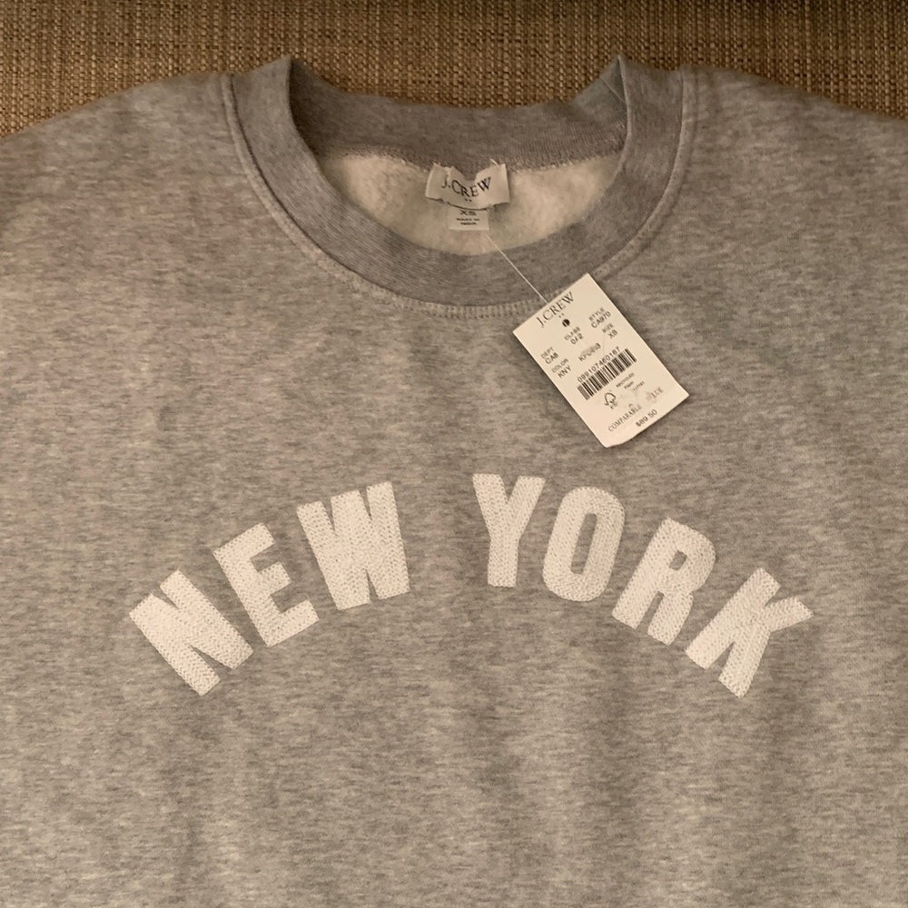 J. Crew Heather Gray New York Sweatshirt